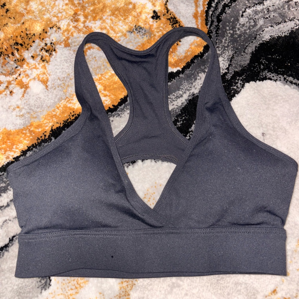 Charcoal Gray Sports Bra